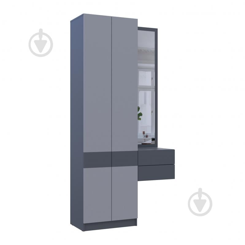 Передпокій Doros Сола 1+2 2150х1050х400 мм графіт - фото 6 Передпокій Doros Сола 1+2 2150х1050х400 мм графіт - фото 6