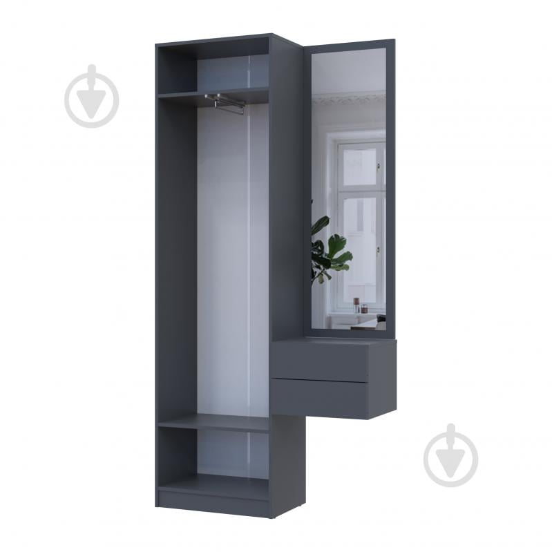 Передпокій Doros Сола 1+2 2150х1050х400 мм графіт - фото 3 Передпокій Doros Сола 1+2 2150х1050х400 мм графіт - фото 3