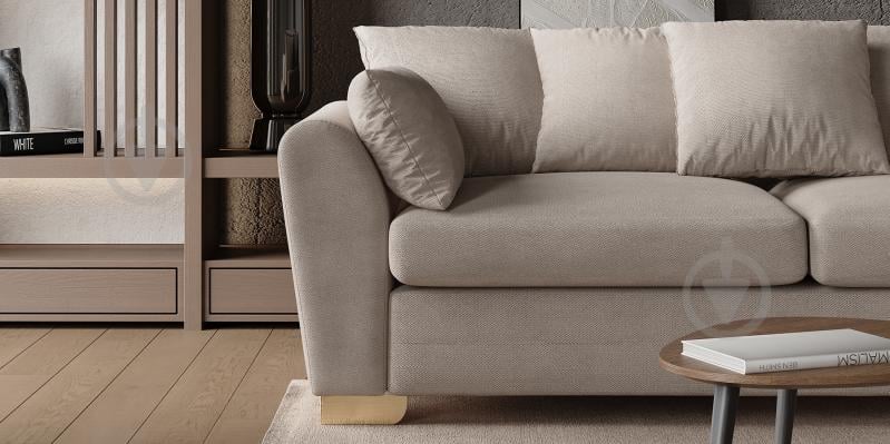 Диван нераскладной SOFALINO LEKKI бежевый 2300x960x660 мм - фото 5