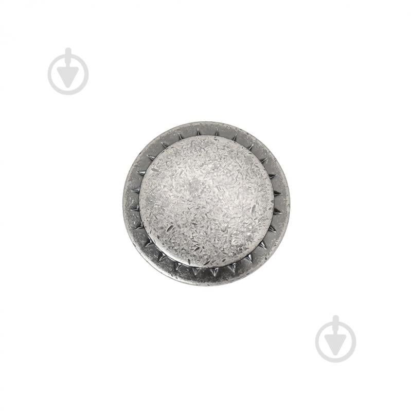 Мебельная ручка кнопка Kerron RK-086 BAZ состаренное серебро - фото 2 Мебельная ручка кнопка Kerron RK-086 BAZ состаренное серебро - фото 2