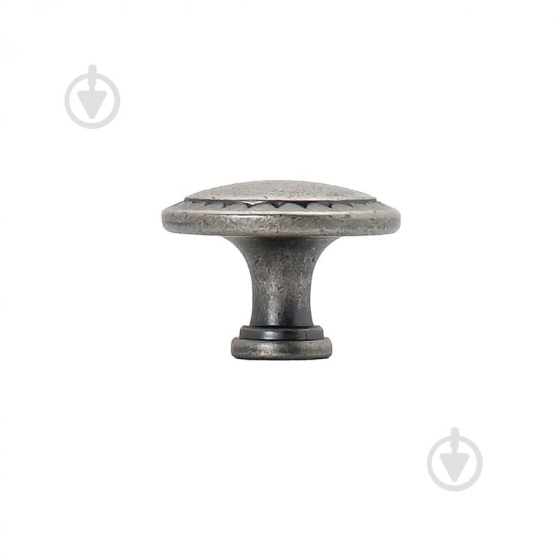 Мебельная ручка кнопка Kerron RK-086 BAZ состаренное серебро - фото 3 Мебельная ручка кнопка Kerron RK-086 BAZ состаренное серебро - фото 3