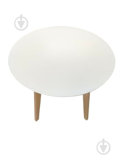 Стіл обідній PAVLYK Марс 900x900x750мм білий/натуральний - фото 4 Стіл обідній PAVLYK Марс 900x900x750мм білий/натуральний - фото 4