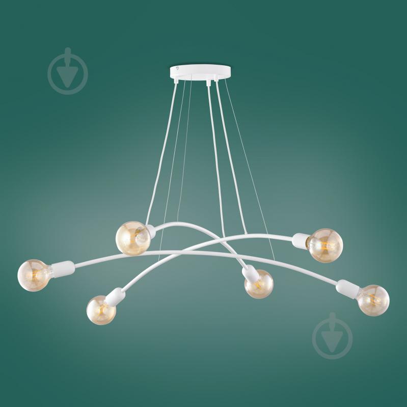 Люстра підвісна TK Lighting Helix 6x60 Вт E27 білий 6144 - фото 4