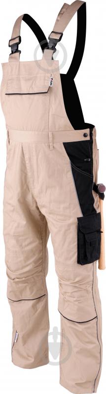 Полукомбинезон рабочий YATO р. L рост 5-6 YT-80447 бежевый - фото 1 Полукомбинезон рабочий YATO р. L рост 5-6 YT-80447 бежевый - фото 1