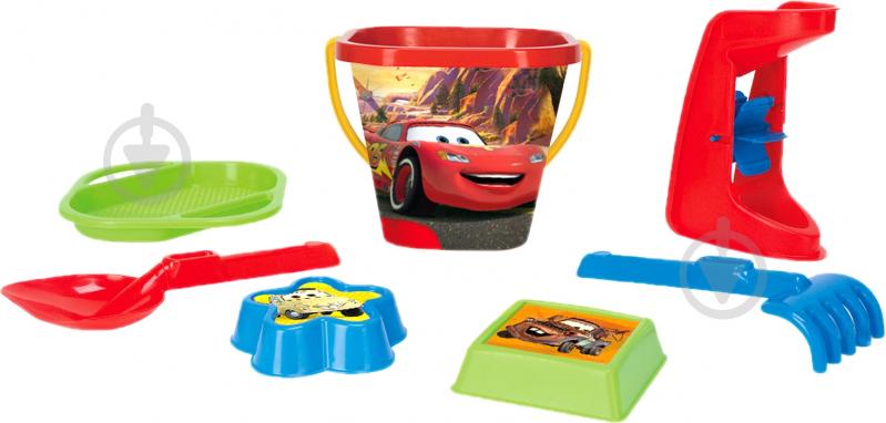 Набор для песочницы Disney Тачки 7 элементов 77642 - фото 1