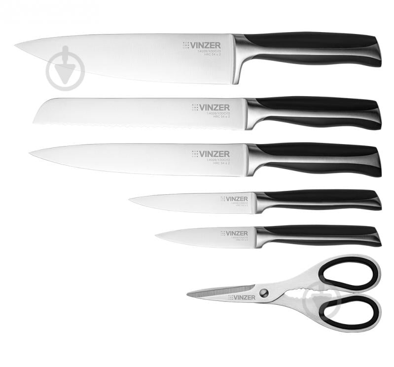 Набор ножей в колоде Vinzer Chef 7 предметов 89119 - фото 3