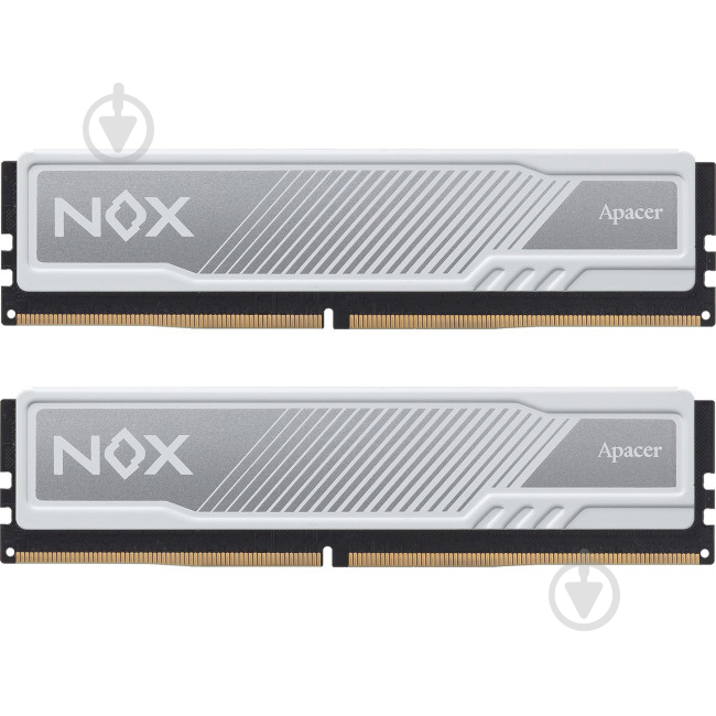 Оперативная память Apacer DDR4 SDRAM 16 GB (2x8GB) 3200 MHz (AH4U16G32C28YMWAA-2) NOX White - фото 1