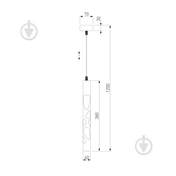 Підвіс Strotskis LED 12 Вт білий DLR037 (білий) - фото 7