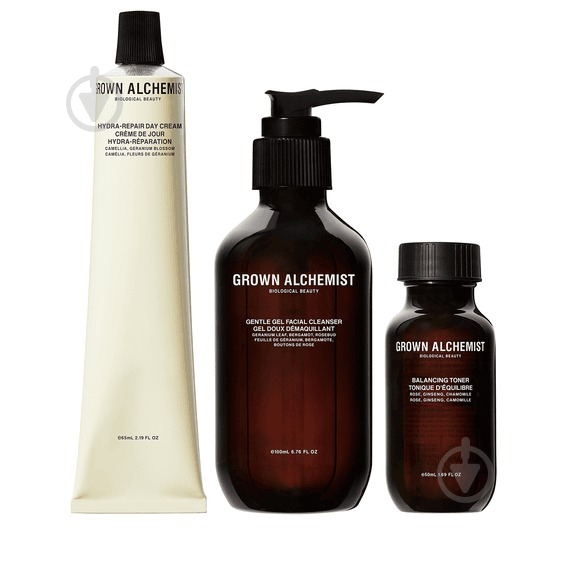 Набір подарунковий GLOWN ALCHEMIST 3-Step Skin Reset kit — для 3-етапного відновлення шкіри (GRG0203) - фото 1