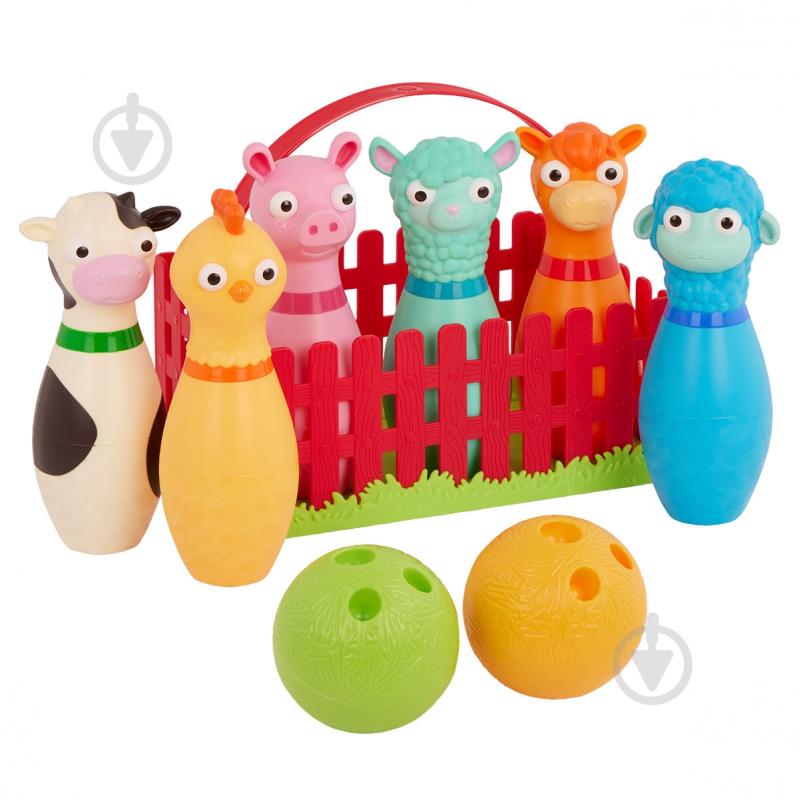 Игровой набор Battat Lite для боулинга - Веселая ферма BT1802Z - фото 2 Игровой набор Battat Lite для боулинга - Веселая ферма BT1802Z - фото 2