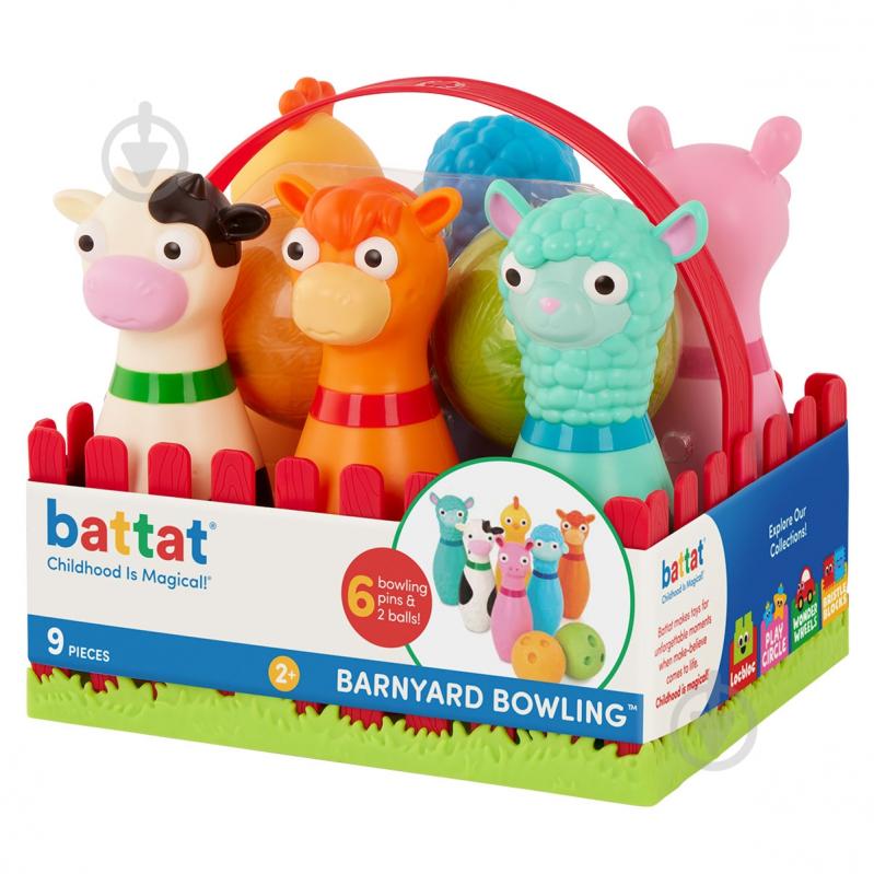 Игровой набор Battat Lite для боулинга - Веселая ферма BT1802Z - фото 1 Игровой набор Battat Lite для боулинга - Веселая ферма BT1802Z - фото 1