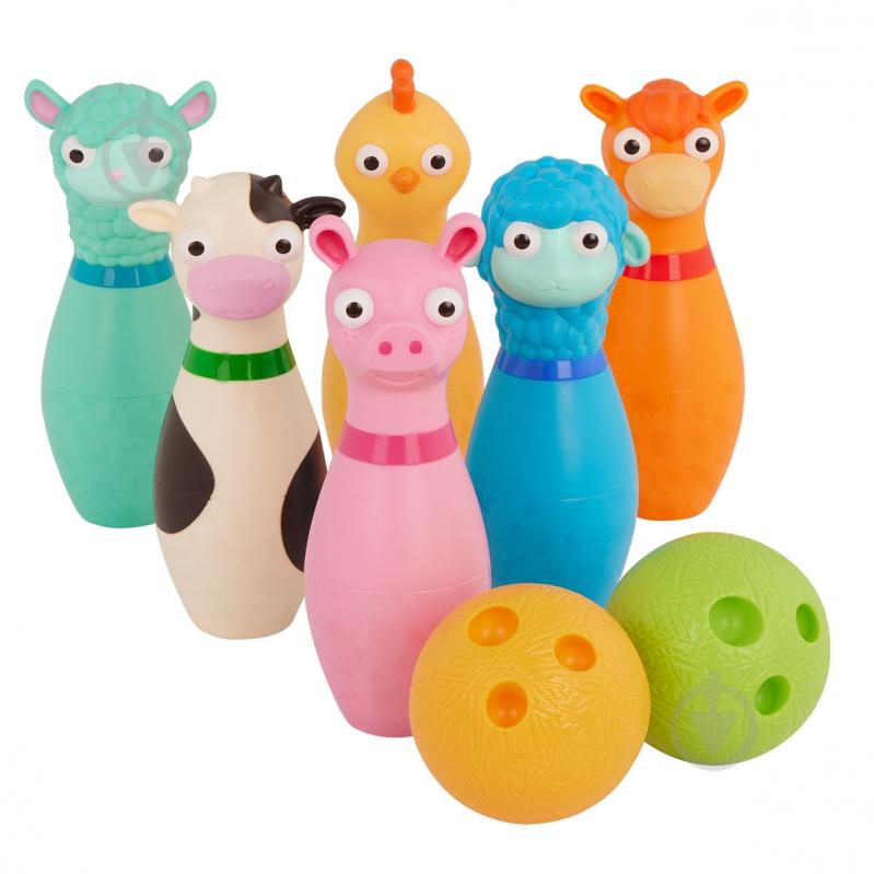 Игровой набор Battat Lite для боулинга - Веселая ферма BT1802Z - фото 3 Игровой набор Battat Lite для боулинга - Веселая ферма BT1802Z - фото 3