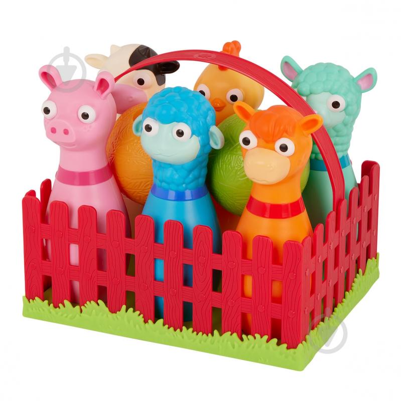 Игровой набор Battat Lite для боулинга - Веселая ферма BT1802Z - фото 6 Игровой набор Battat Lite для боулинга - Веселая ферма BT1802Z - фото 6