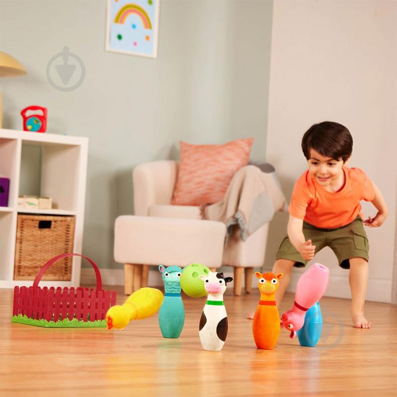 Игровой набор Battat Lite для боулинга - Веселая ферма BT1802Z - фото 10 Игровой набор Battat Lite для боулинга - Веселая ферма BT1802Z - фото 10