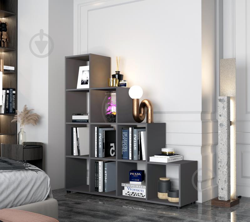 Стеллаж Doros Степ 3х3 1061х1026х288 мм графит - фото 2 Стеллаж Doros Степ 3х3 1061х1026х288 мм графит - фото 2