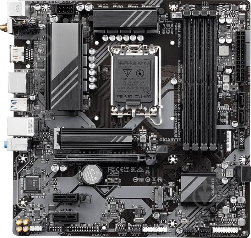 Материнская плата Gigabyte B760M DS3H AX (Socket 1700, Intel B760, micro ATX) - фото 1