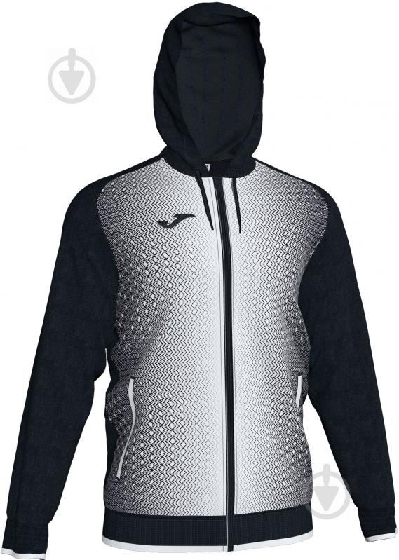 Джемпер Joma JACKET HOODED SUPERNOVA BLACK-WHITE 101285.102 р. S черно-белый - фото 1