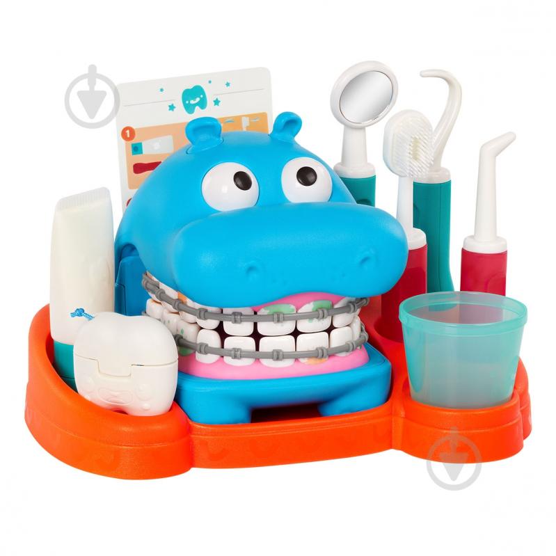 Игровой набор Battat Lite Бегемотик у стоматолога BT1803Z - фото 1 Игровой набор Battat Lite Бегемотик у стоматолога BT1803Z - фото 1