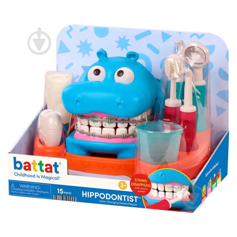 Игровой набор Battat Lite Бегемотик у стоматолога BT1803Z - фото 11 Игровой набор Battat Lite Бегемотик у стоматолога BT1803Z - фото 11