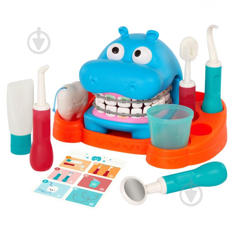 Игровой набор Battat Lite Бегемотик у стоматолога BT1803Z - фото 2 Игровой набор Battat Lite Бегемотик у стоматолога BT1803Z - фото 2