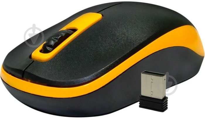 Мышка Frime Wireless Black/Yellow (FWMO-220BY) - фото 4