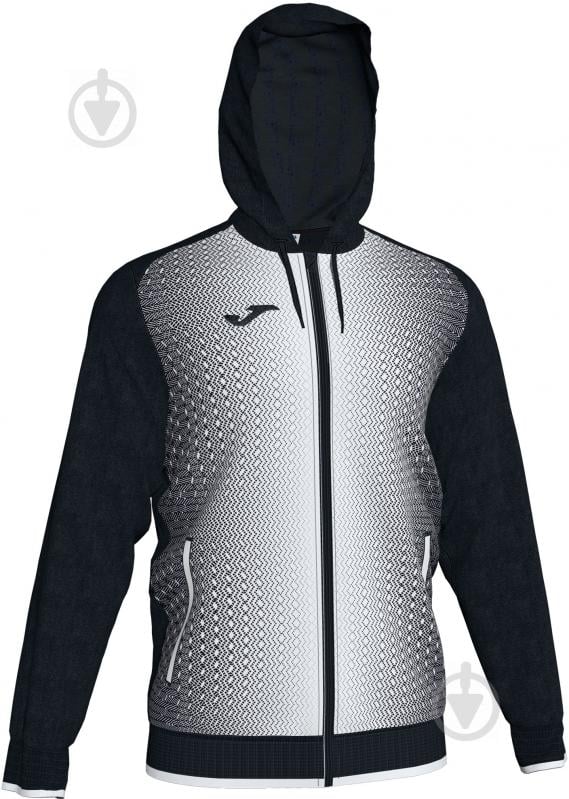 Джемпер Joma JACKET HOODED SUPERNOVA BLACK-WHITE 101285.102 р. 2XL черно-белый - фото 1