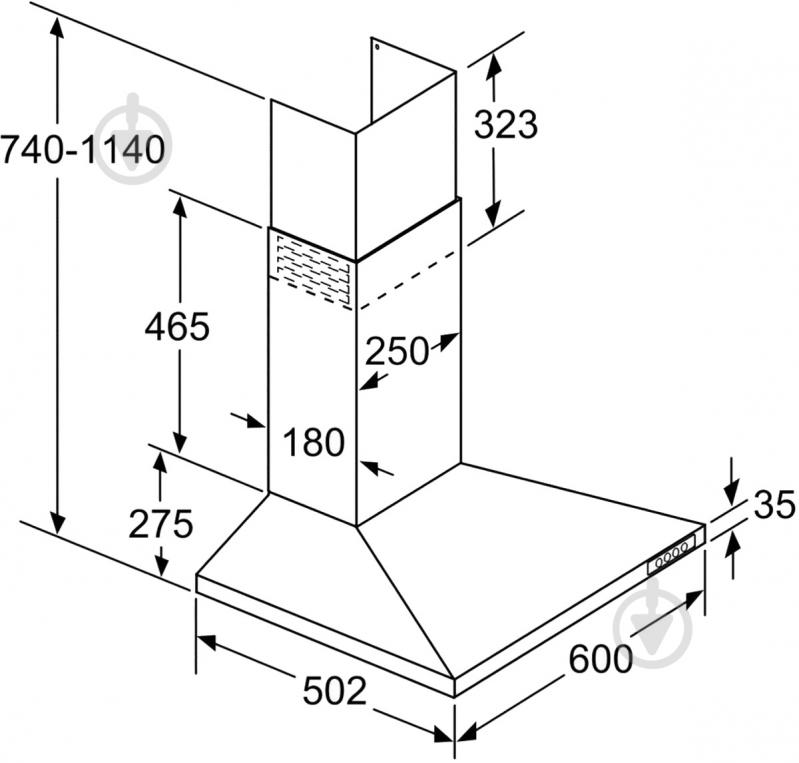 Вытяжка Bosch DKE615Q - фото 4