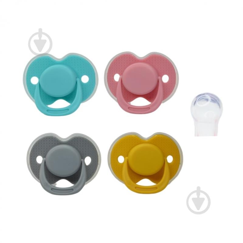 Пустышка Lindo силиконовая круглая А 31/6-12 - фото 1