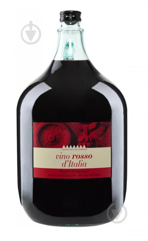Вино Colli Amerini Rosso de Italia червоне сухе 5 л - фото 1