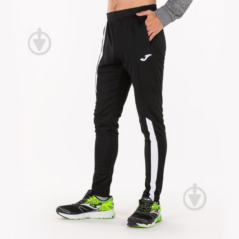 Брюки Joma LONG PANT SUPERNOVA BLACK-WHITE 101286.102 р. XL черно-белый - фото 4