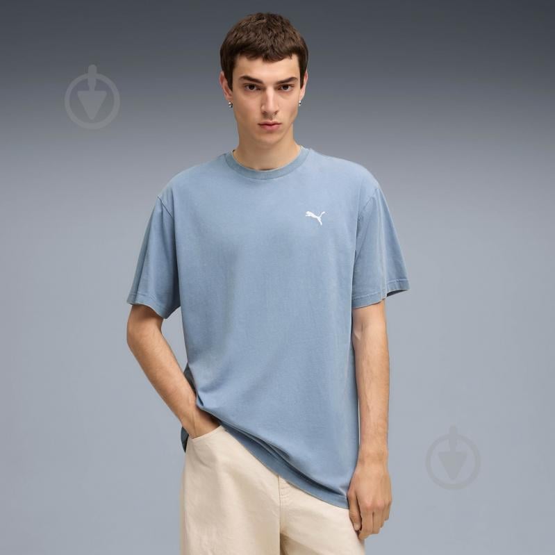 Футболка Puma ESS ELEVATED Relaxed Wash Tee 68804834 р.2XL синій - фото 1
