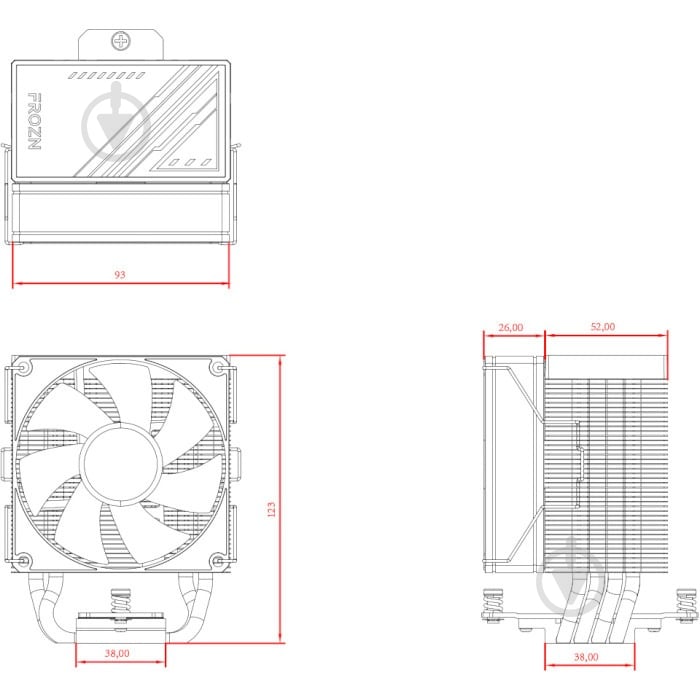 Процесорний кулер ID-Cooling Frozn A400 Black - фото 9