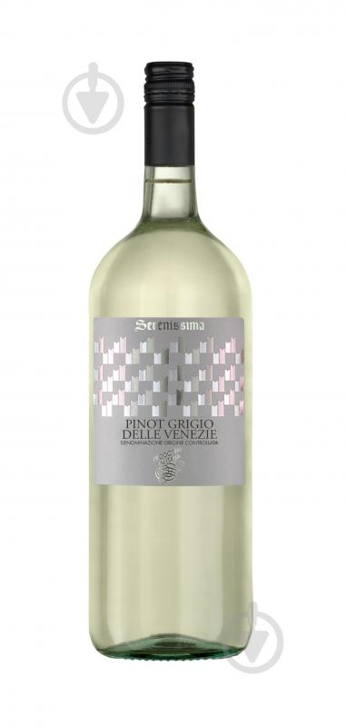 Вино Serenissima Serenissima Pinot Grigio D.O.C. Veneto біле сухе 1,5 л - фото 1
