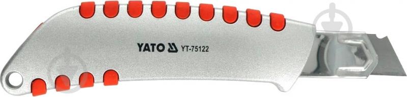 Ніж будівельний YATO з висувним лезом з відломними сегментами 18 мм YT-75122 - фото 2