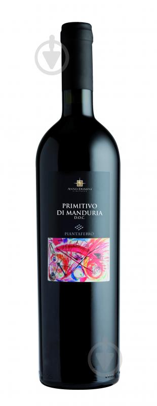 Вино Piantaferro Primitivo di Manduria D.O.C. червоне н/сухе 0,75 л - фото 1
