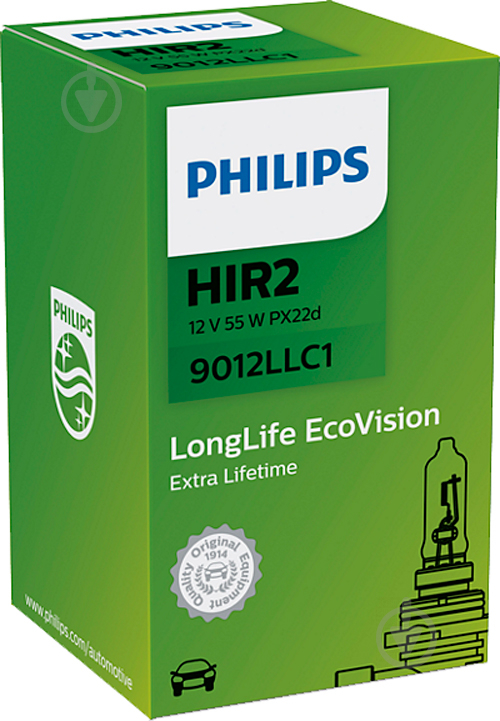 Автолампа галогенна Philips LongLife HIR2 55 Вт 1 шт.(35125530) - фото 1