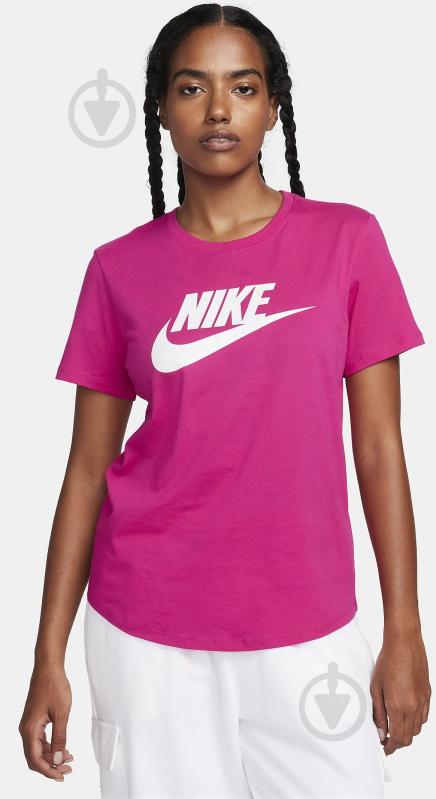 Футболка Nike W NSW TEE ESSNTL ICN FTRA DX7906-615 р.L рожевий - фото 1