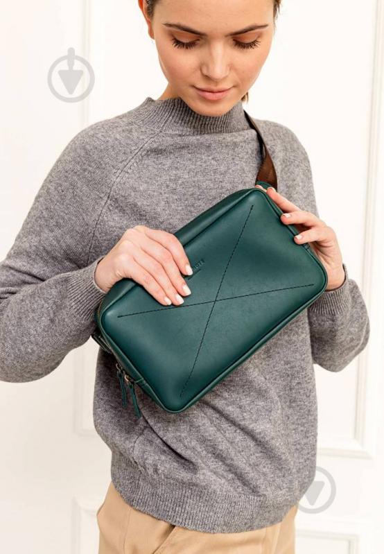 Сумка женская BlankNote Dropbag Maxi зеленый BN-BAG-20-malachite - фото 8