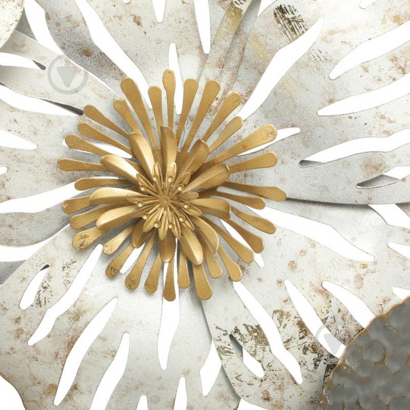 Декор настінний Flowers 165x69 см срібний - фото 4