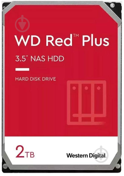 Жесткий диск WD Red Plus 2 ТБ 3,5" SATA (WD20EFPX) - фото 1