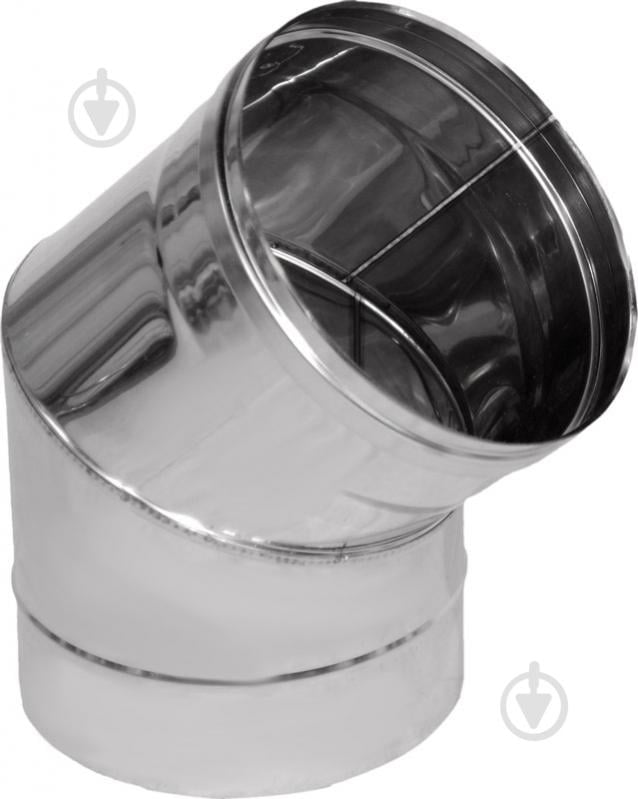 Колено моно 1 мм нерж Ф110 мм 45° Versia-Lux - фото 1 Колено моно 1 мм нерж Ф110 мм 45° Versia-Lux - фото 1