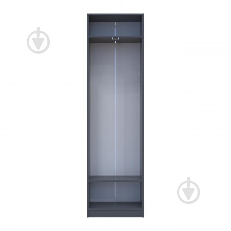 Шафа гардеробна Doros Сола 2ДСП 2150х600х400 мм графіт / графіт - фото 6 Шафа гардеробна Doros Сола 2ДСП 2150х600х400 мм графіт / графіт - фото 6