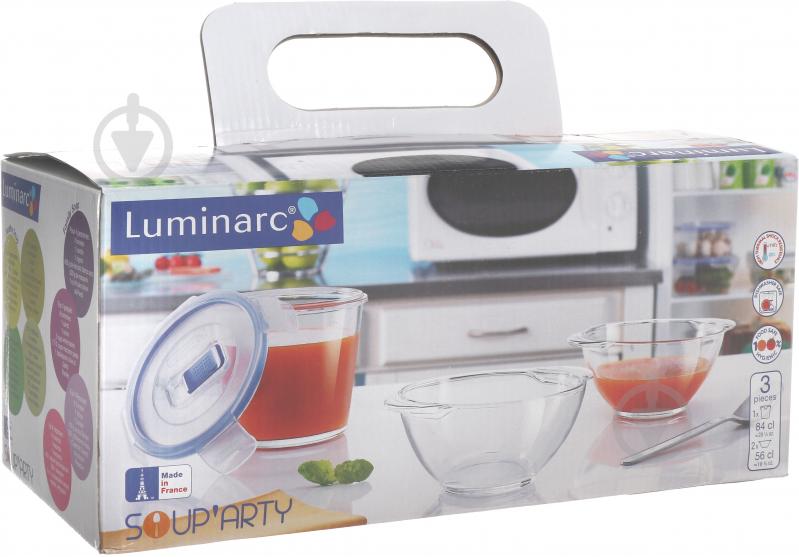 Набор посуды для супа Luminarc Soup’Arty 3 предмета J6269 - фото 5