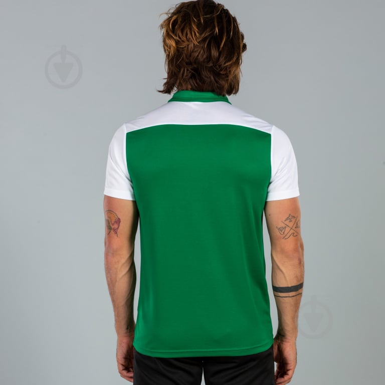 Поло Joma POLO SHIRT HOBBY II GREEN-WHITE S/S 101371.452 р.XS зелений - фото 5