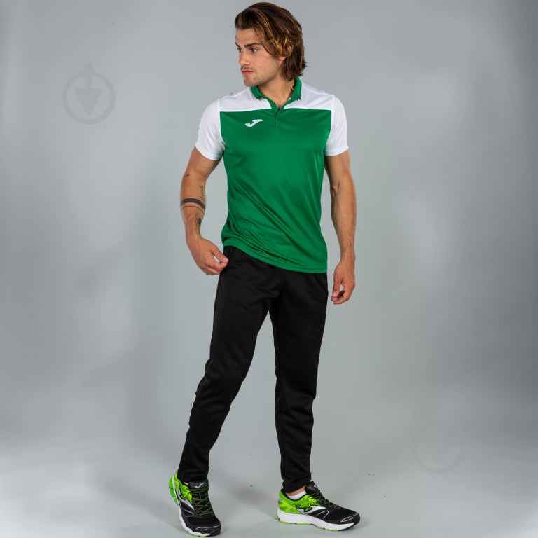 Поло Joma POLO SHIRT HOBBY II GREEN-WHITE S/S 101371.452 р.XS зелений - фото 7