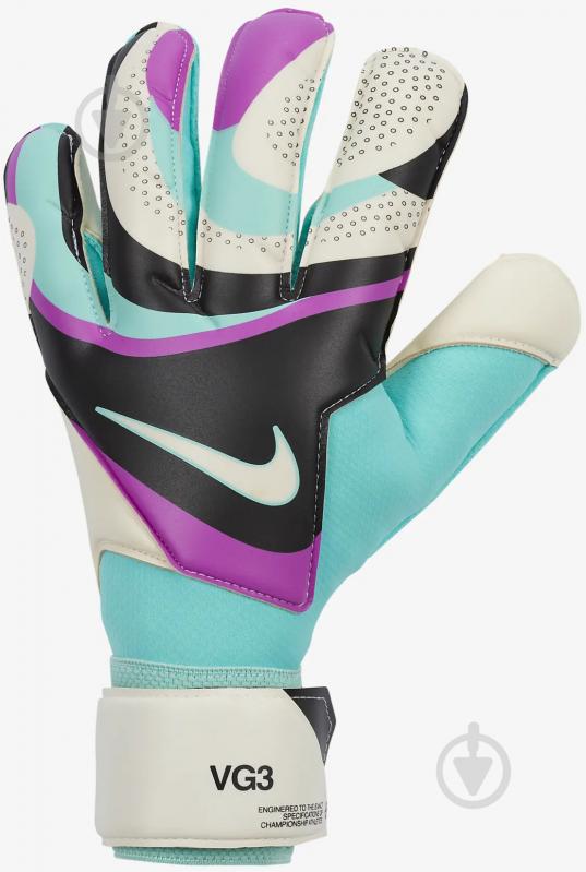 Воротарські рукавиці Nike Goalkeeper Vapor Grip3 FB2999-010 8 чорний - фото 1