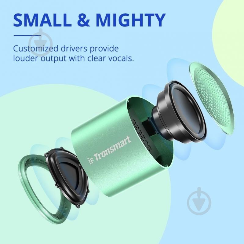 Портативная колонка Tronsmart Nimo Mini Speaker 1.0 green (985909) - фото 7