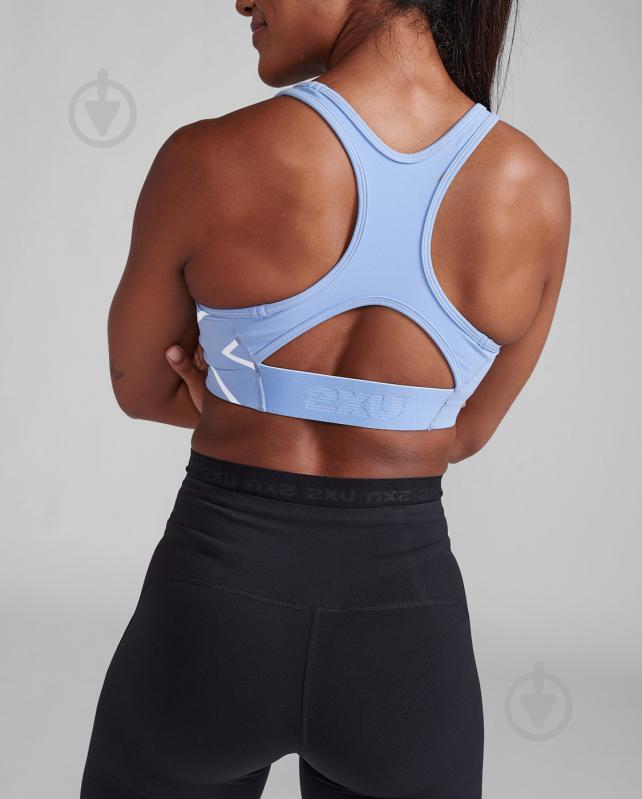 Бра 2XU Motion Racerback Bra WR7299a_HYG/WHT р.S блакитний - фото 7