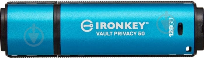 Флешпам'ять USB Kingston IronKey Vault Privacy 50 128 ГБ USB 3.2 blue (IKVP50/128GB) - фото 1