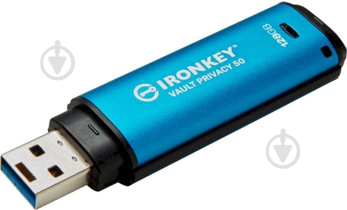 Флешпам'ять USB Kingston IronKey Vault Privacy 50 128 ГБ USB 3.2 blue (IKVP50/128GB) - фото 4